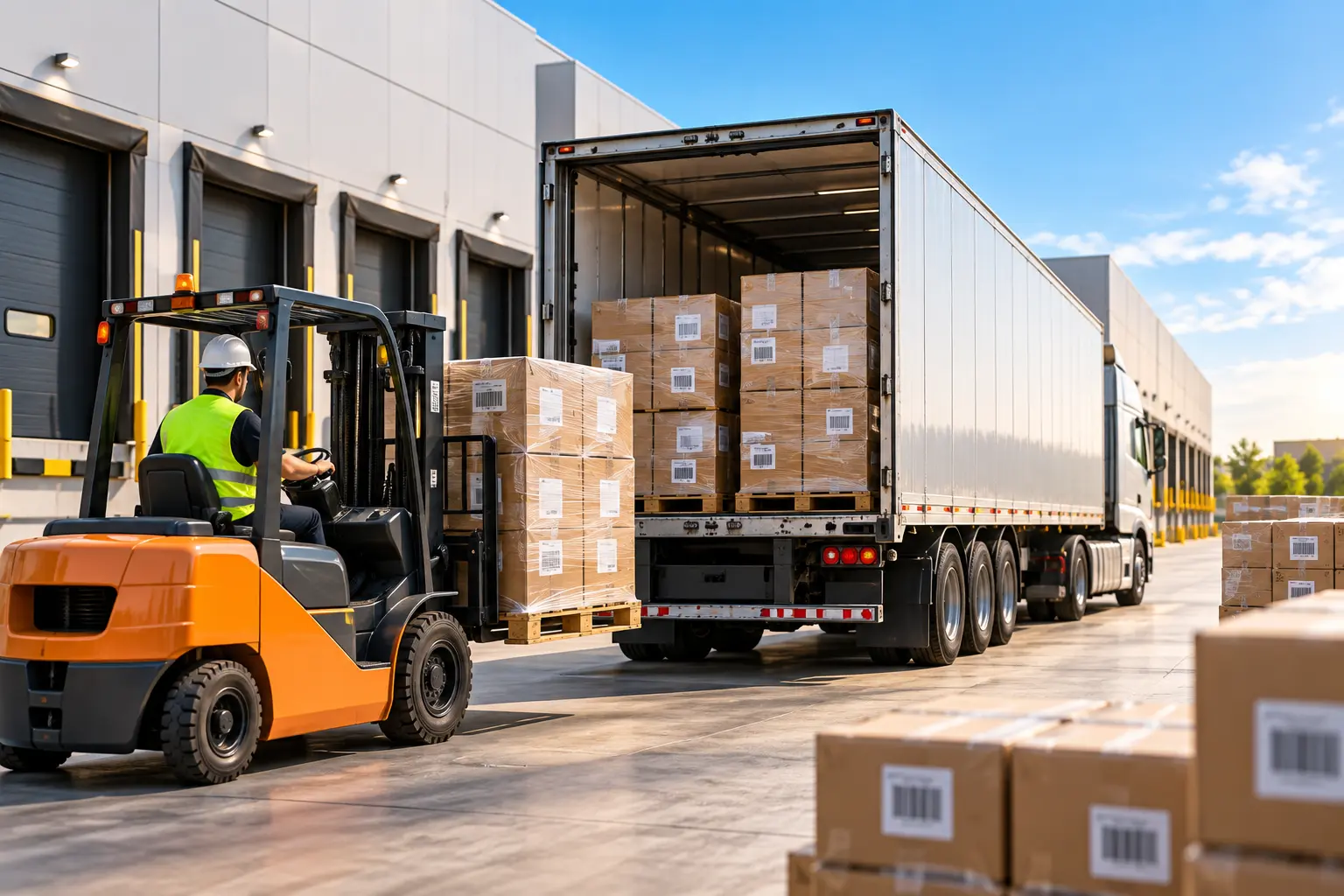 Outbound shipment loading for dispatch