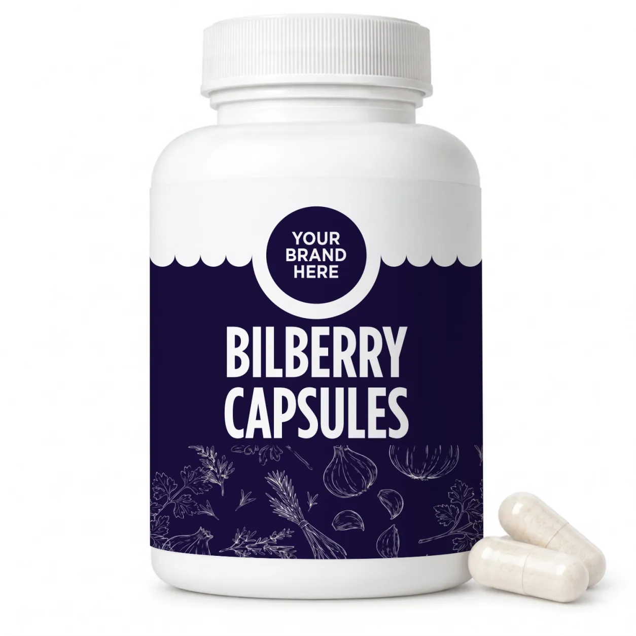 Bilberry capsules and bilberry fruit extract