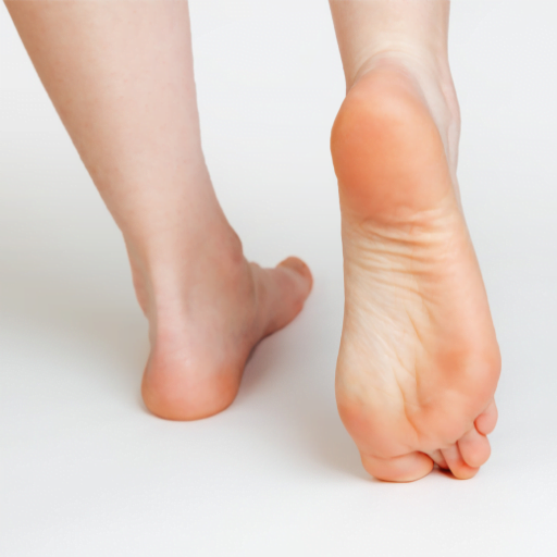 Women Having Fungal Infection on Bottom of Leg
