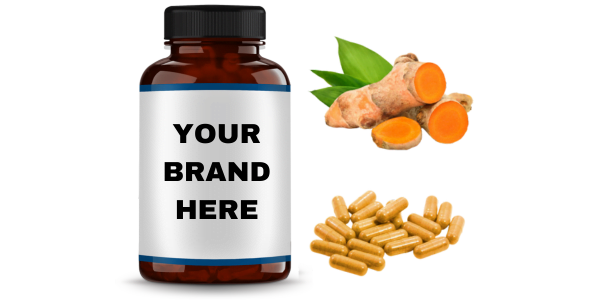 Turmeric Capsule with Bottle (White Labelling) for Manufacturers