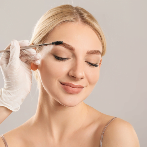 Women Having Eyebrow Care